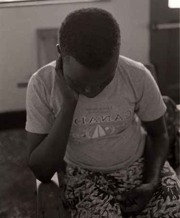 Mondiyo Munialeko, age 15, who along with her sister Aroyo Pamba, 17, was abducted by Lord Kony's LRA March 18, 2009. Mondiyo would be shot in the leg and her sister killed.